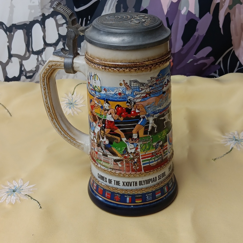 1988 Beer Stein Olympics  Seoul made in Germany